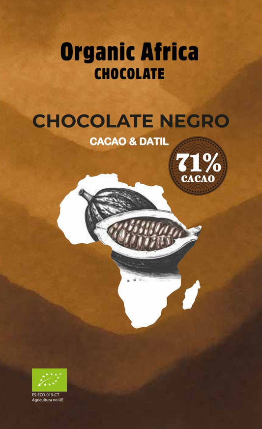 CHOCOLATE NEGRO 71% CACAO + 29% DÁTIL