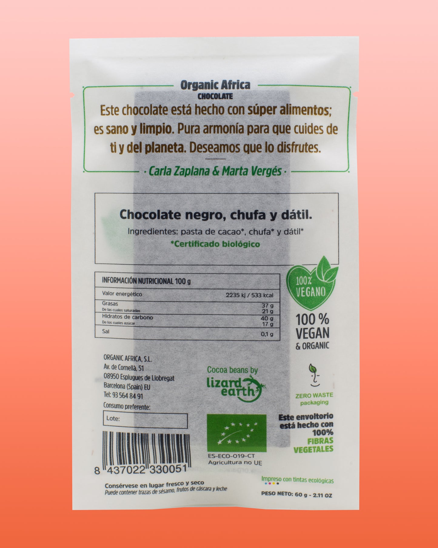 CHOCOLAT NOIR 50% SOUCHET & DATTES