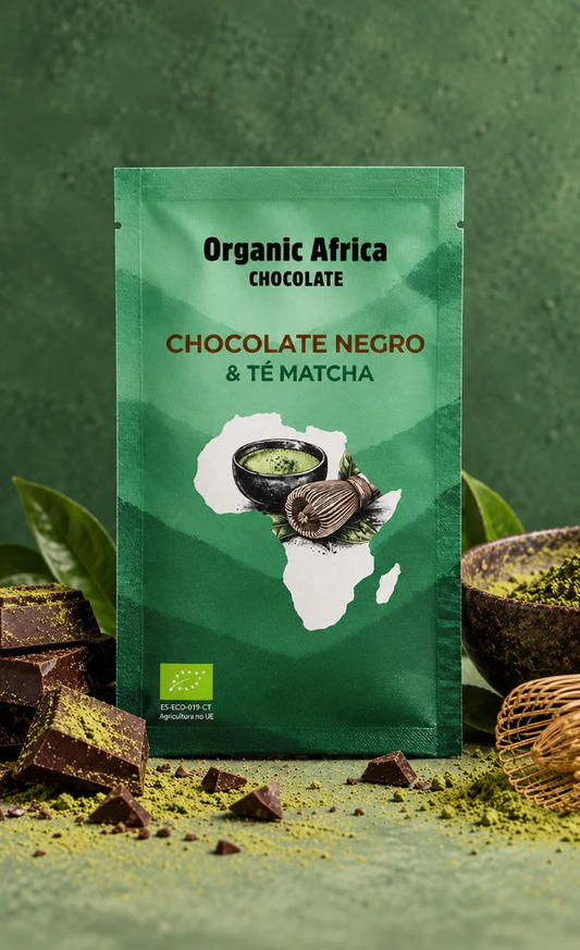CHOCOLATE NEGRO CON TÉ MATCHA, LECHE DE COCO Y DÁTIL