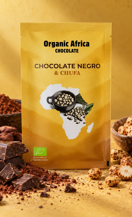 CHOCOLATE NEGRO CON CHUFA Y DÁTIL