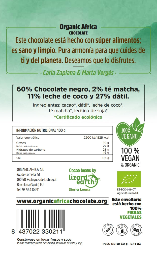 TE MATCHA Y LECHE DE COCO